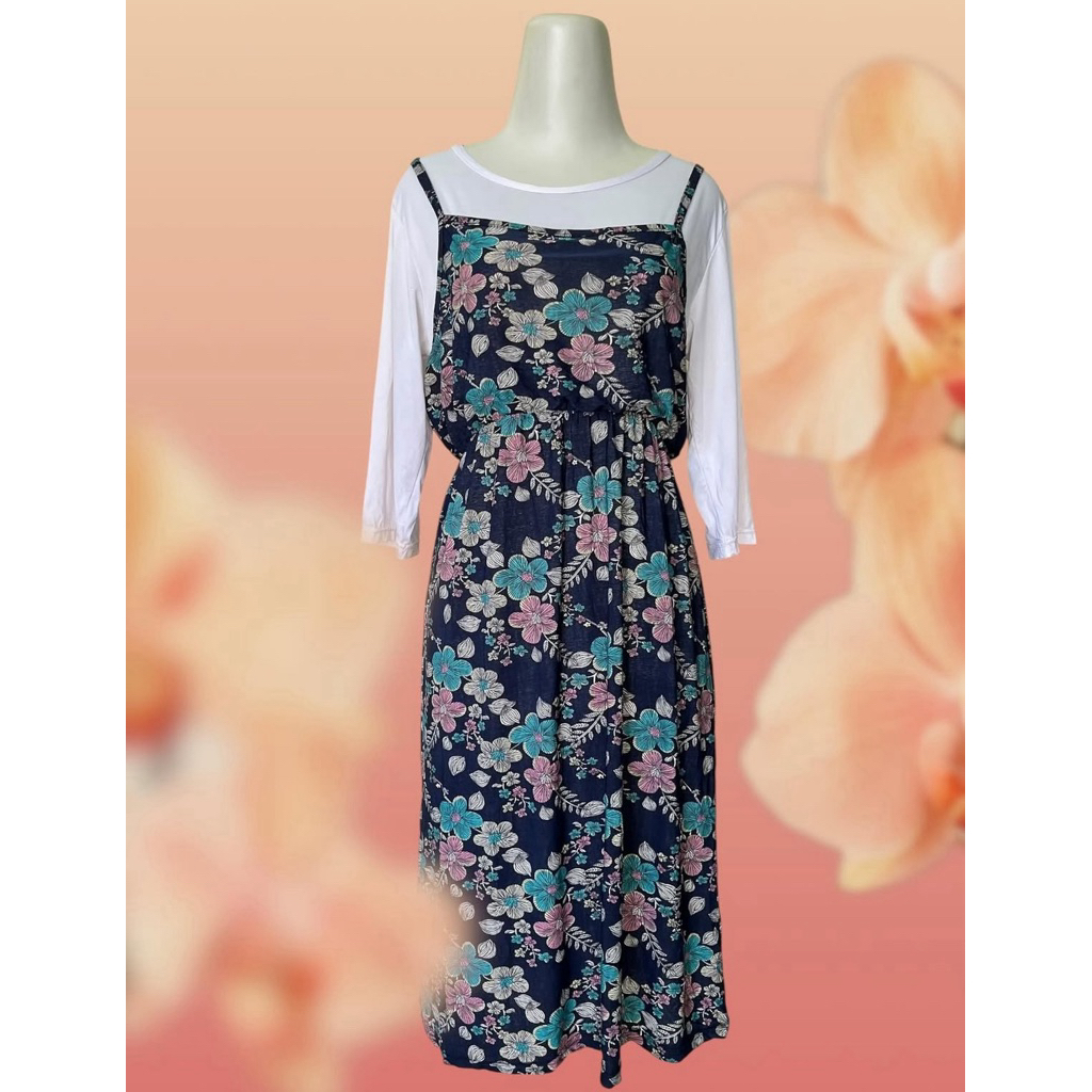 overal navy - Fairy dress - yearbook - shabby chic - coquette - garden party - vintage