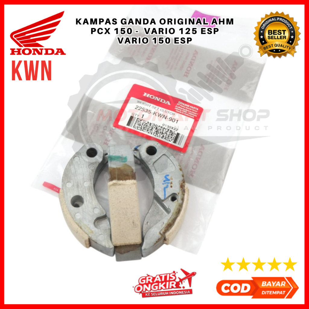 Kampas Ganda PCX 150 Ori / Kampas Ganda Vario 125 & 150 eSP Original AHM - 22535-KWN-901