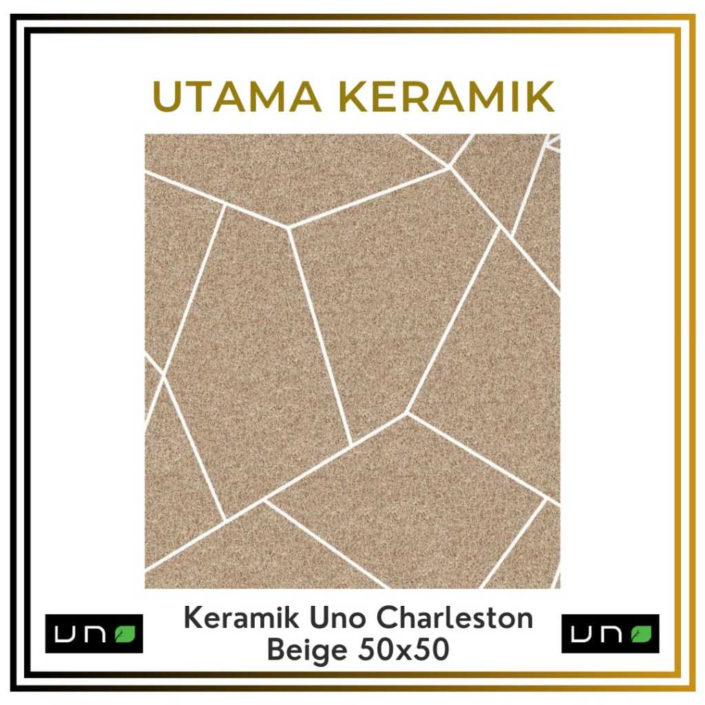 Keramik Uno 50x50 Charleston Beige - Lantai Keramik 50x50
