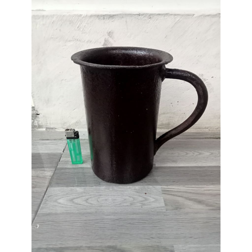 lumpang besi jadul gelas asli lawasan original second