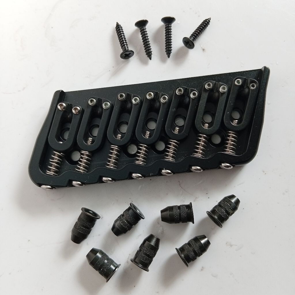 Fixed bridge Hipshot Multiscale 7string black