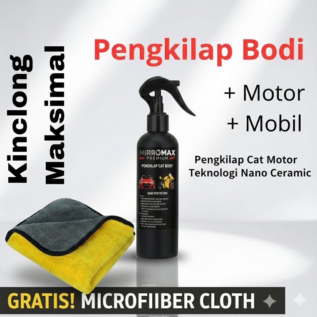 Pengkilap cat bodi Mobil Motor, Wax & Ceramic Coating