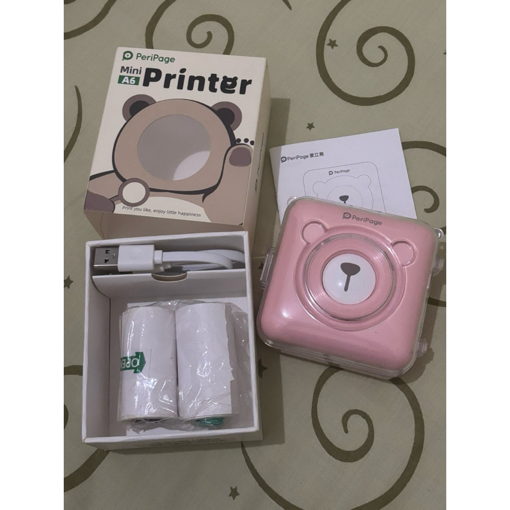 Mini Printer Peripage A6 Printer Thermal Second