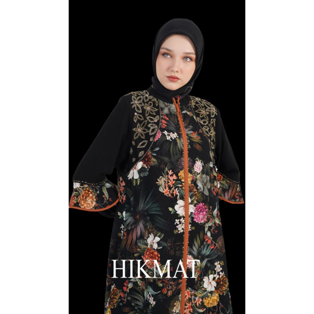 Terbaru Abaya Hikmat A1372 Original diskon