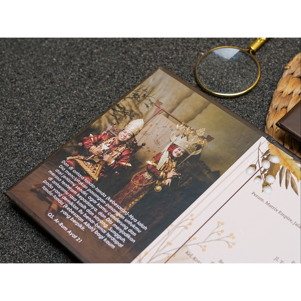 Bloom_Day Undangan Pernikahan Premium Undangan Hardcover Lipat 3 Undangan Vip Undangan Custom