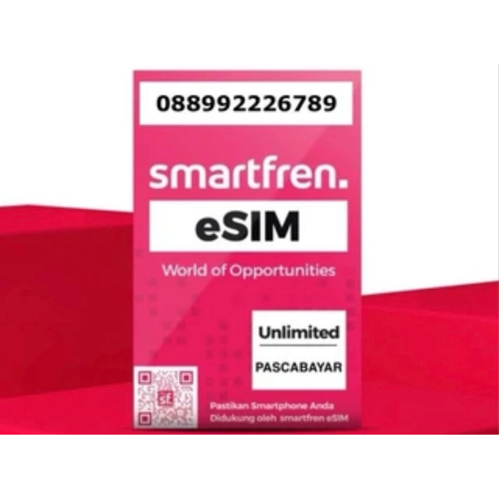 Fisik KARTU SMARTFREN Nomor Cantik + Kuota 100 GB Kuota Murah