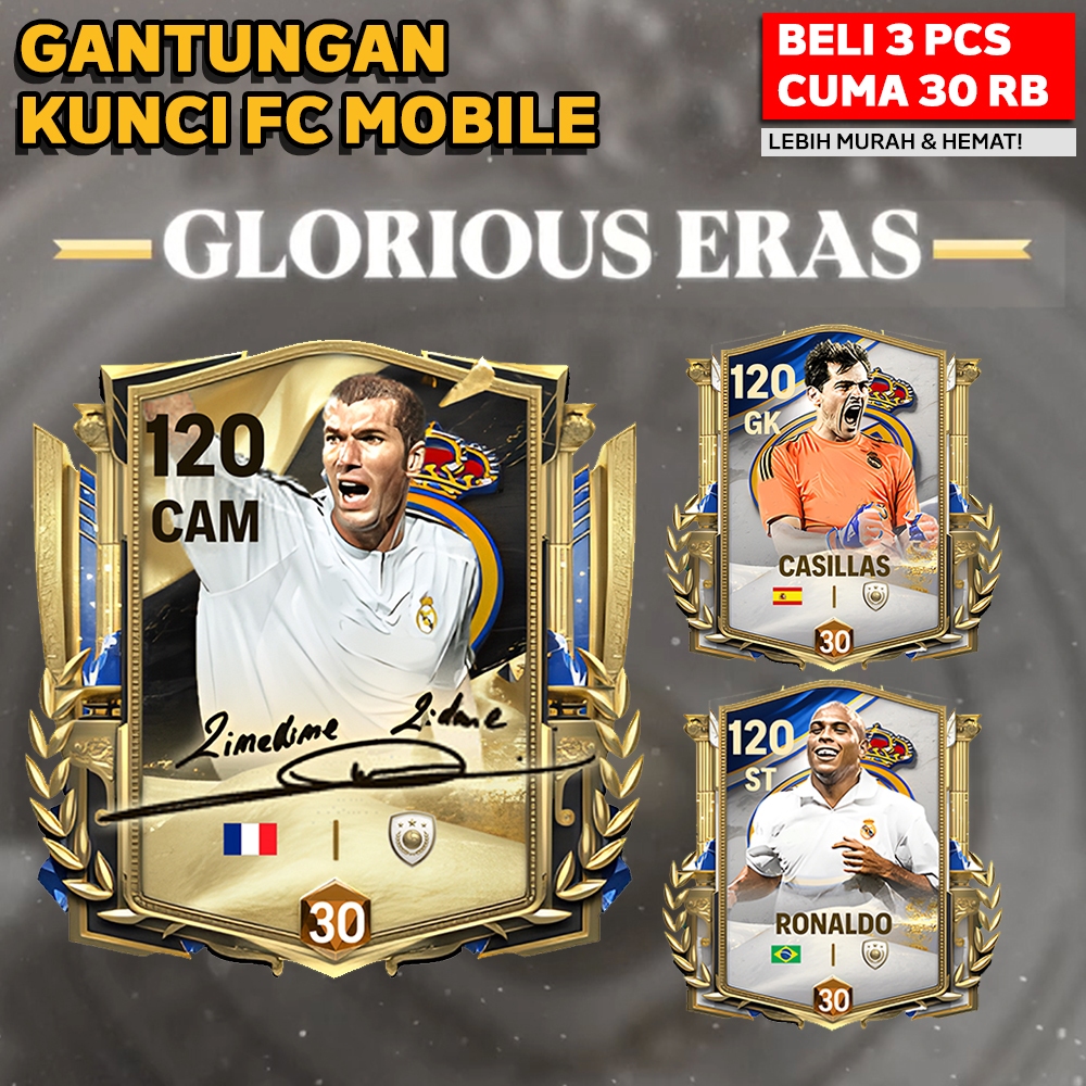 Betterbuys.Co [] Gantungan Kunci Pemain Bola Gantungan Kunci Fc Mobile Glorious Ganci Keychain