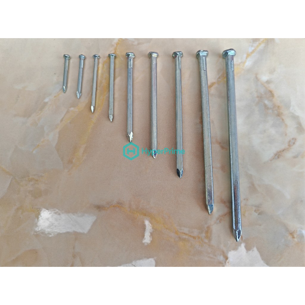 1kg Paku Kapal / Paku Perahu Anti Karat • Kuat & Tahan Lama • Untuk Kayu Kapal & Outdoor 1¼–6 Inch