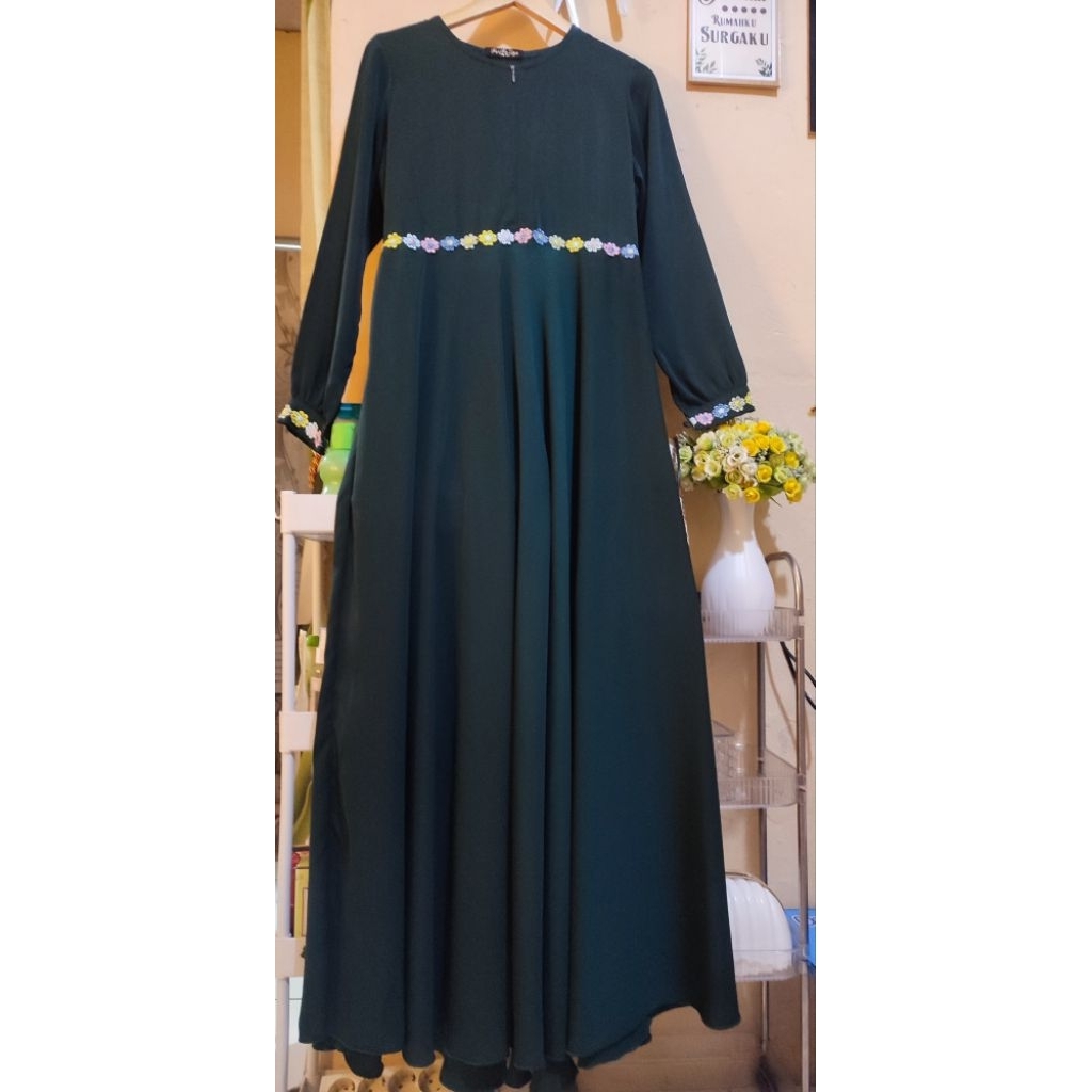 Gamis Bahan Fursan silk Halus PL terawat vvgc good condition baca deskripsi