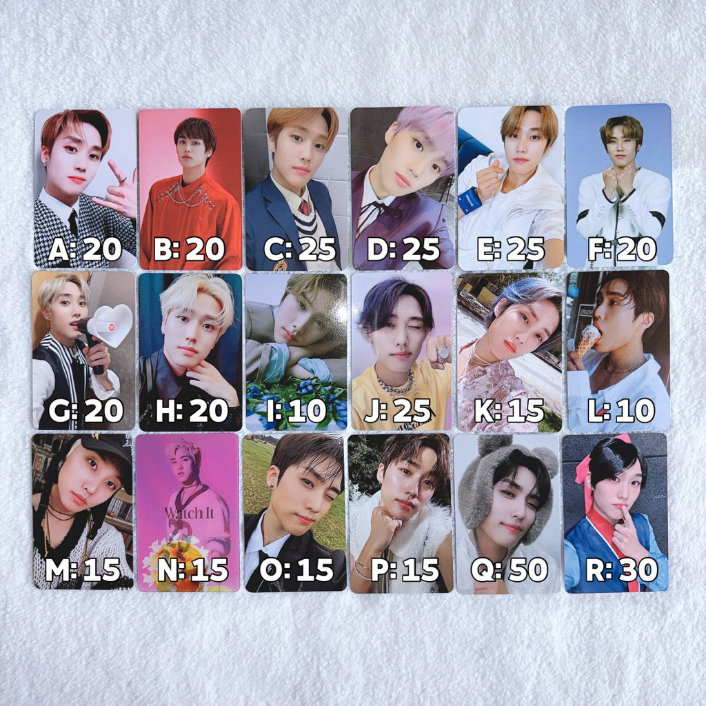 The Boyz Jacob Photocard Chase, Thrilling, Maverick, Lapothicell, Kingdom, The Star, Pouch, Christma