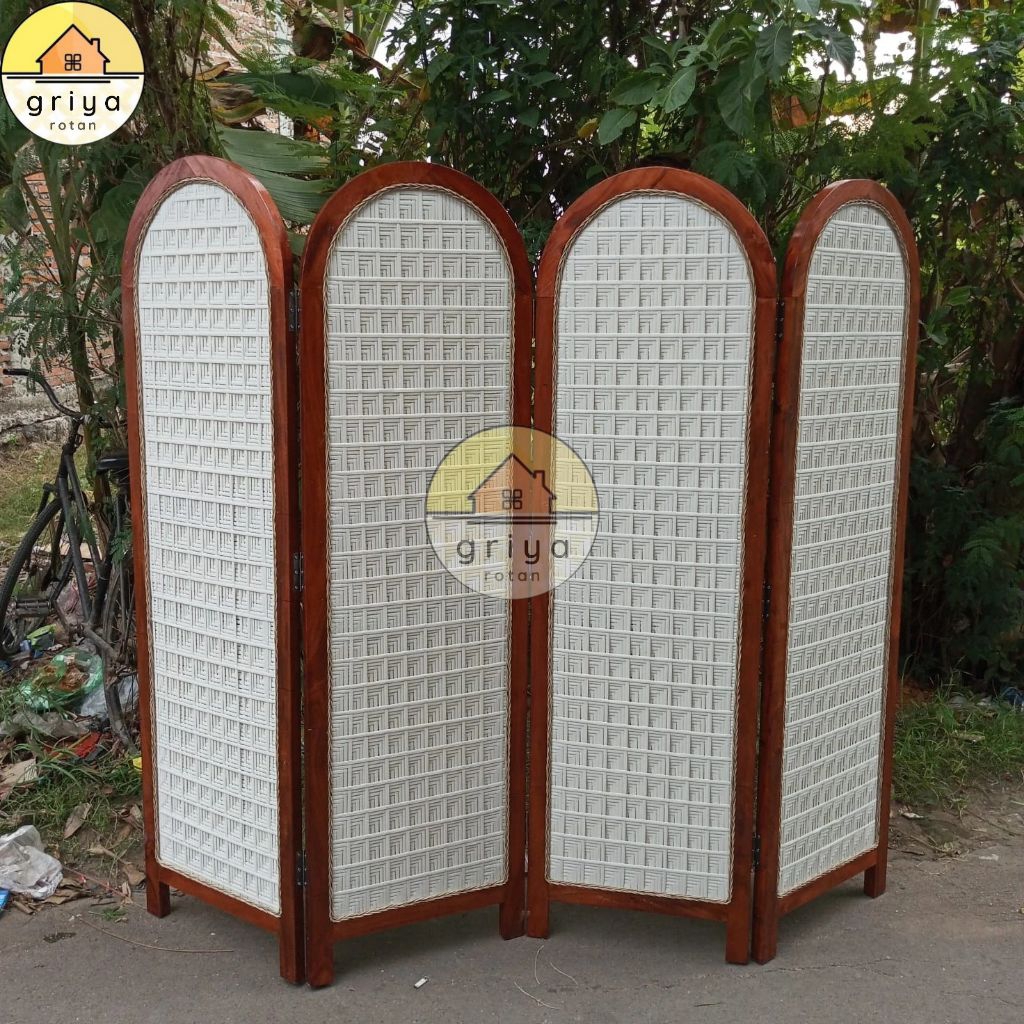 Pembatas Ruangan Rotan Sintetis Penyekat Ruangan Rotan Sintetis Aesthetic