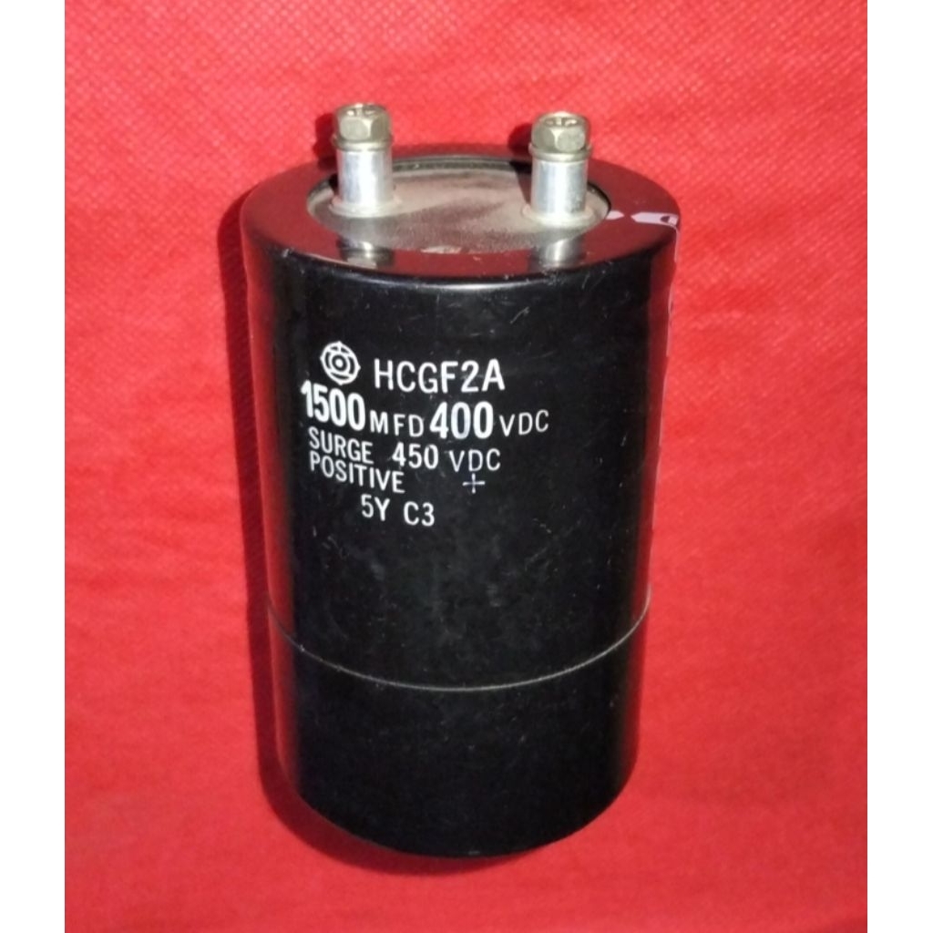 ELCO 400V 1500UF T 10CM BEKAS COPOTAN