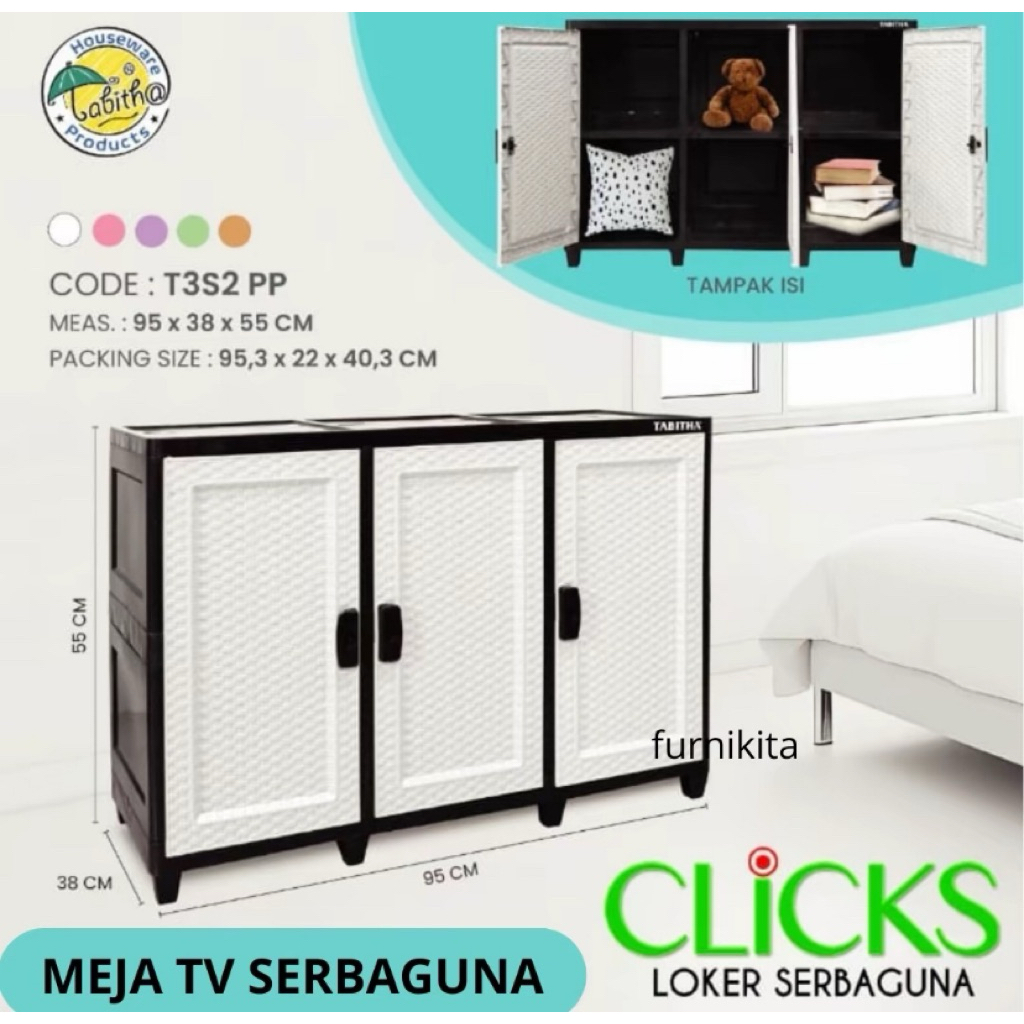 Lemari 3 pintu second