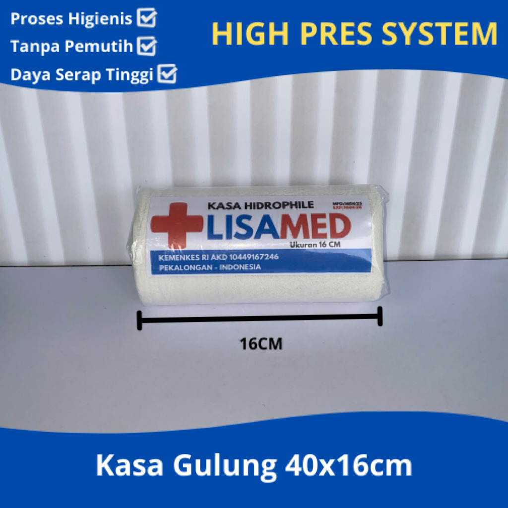 Kasa Gulung Besar ukuran 40yard x 16cm / Kasa Steril / Perban