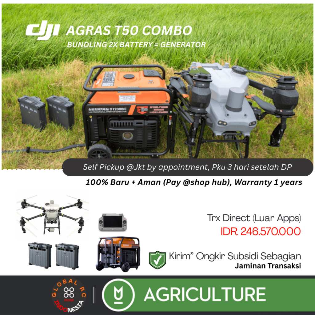 Dji Agras T50 Generator Combo 2 Battery  Drone Pertanian Semprot Hama