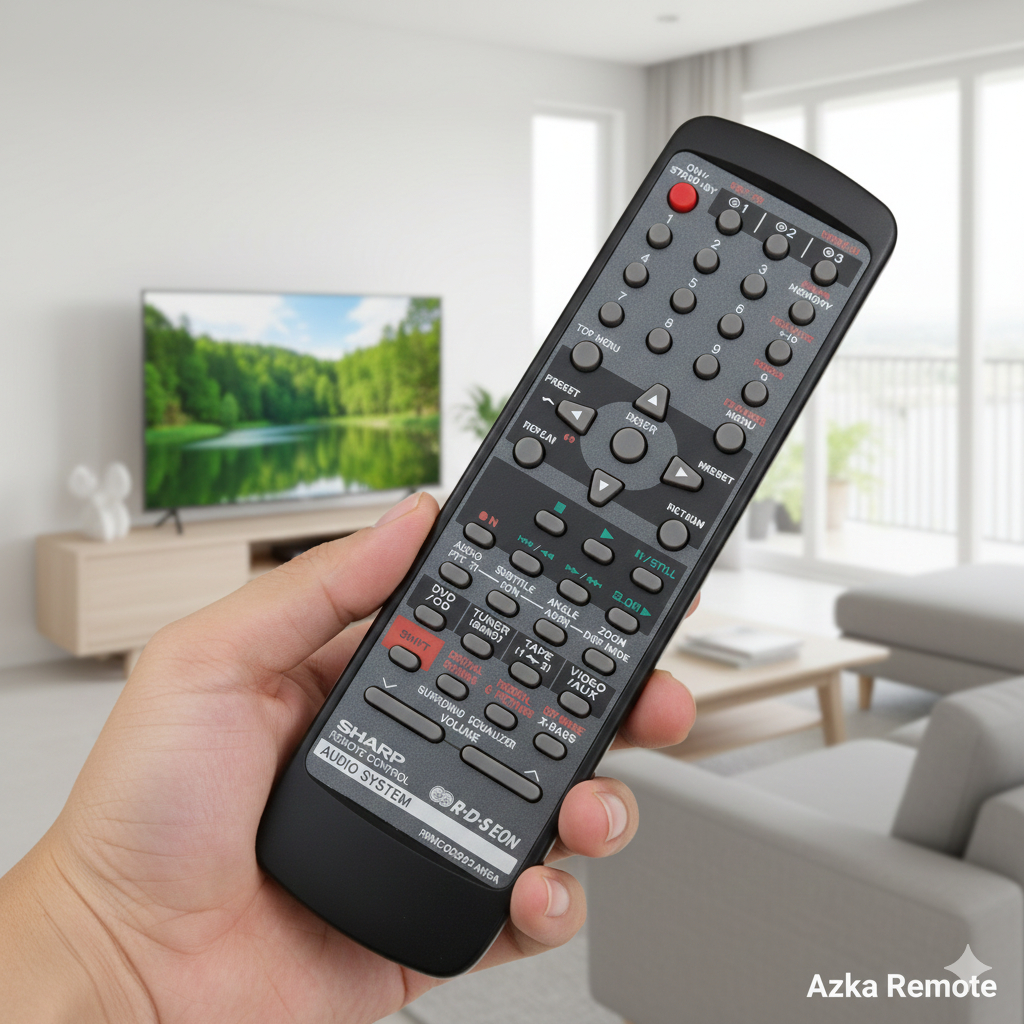 REMOTE REMOT DVD AUDIO SYSTEM SHARP RRMCG0292AWSA ORIGINAL ASLI