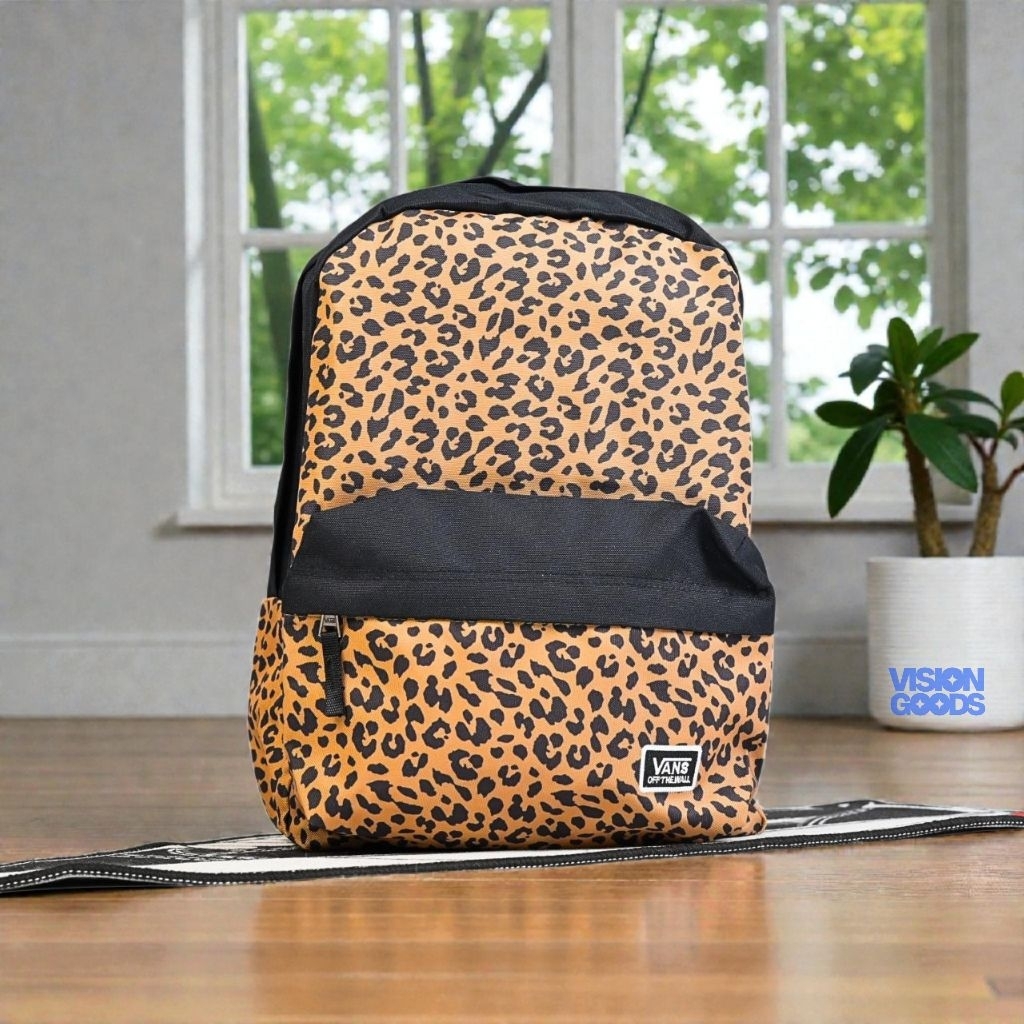 Tas Ransel / Bagpack Leopard Black Brown Original 100%