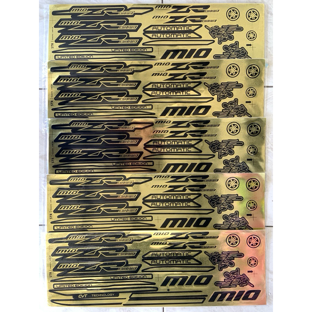 Striping Stiker Mio Zr Warna Gold