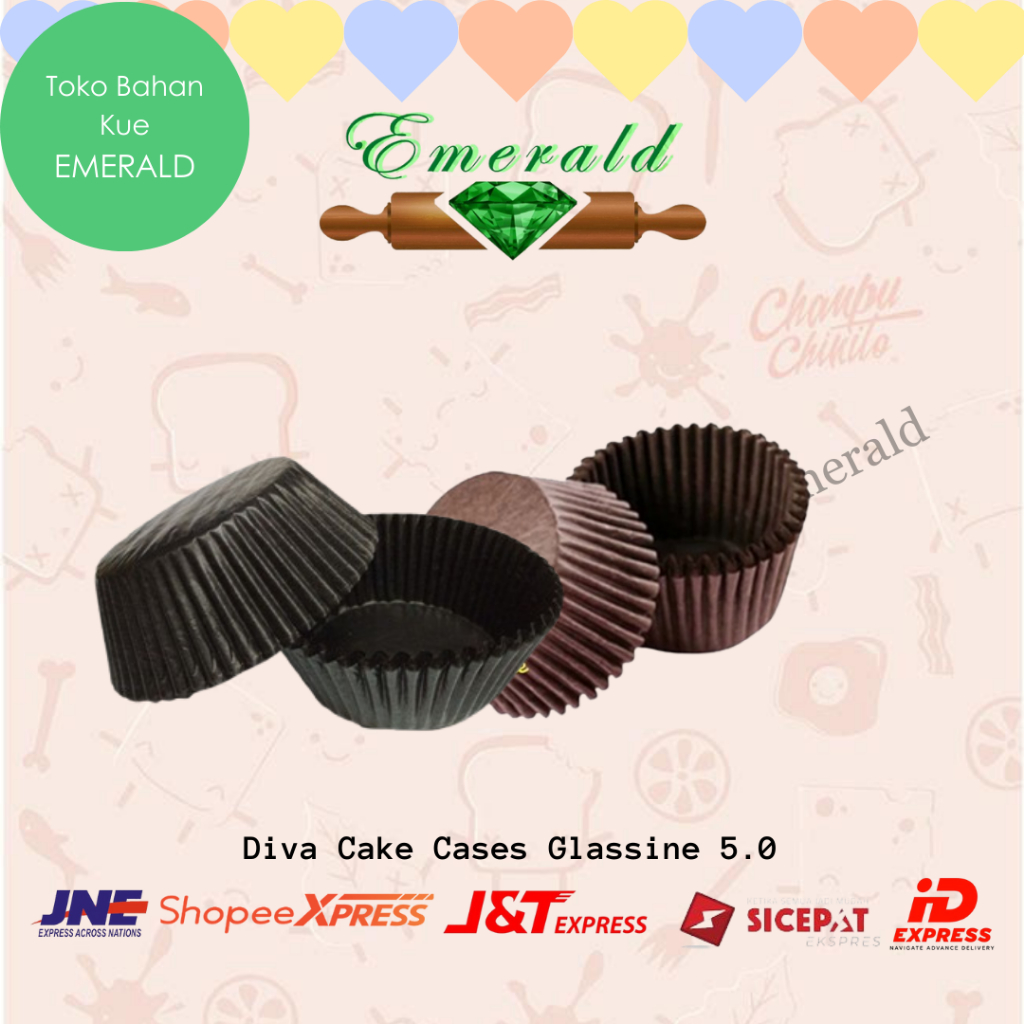 Diva Cake Cases Glassine 5.0 / Alas Kue Kering / Paper Cup