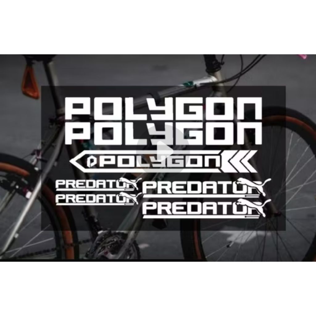 Stiker Sepeda Polygon Predator Cutting Sticker Frame Sepeda Polygon