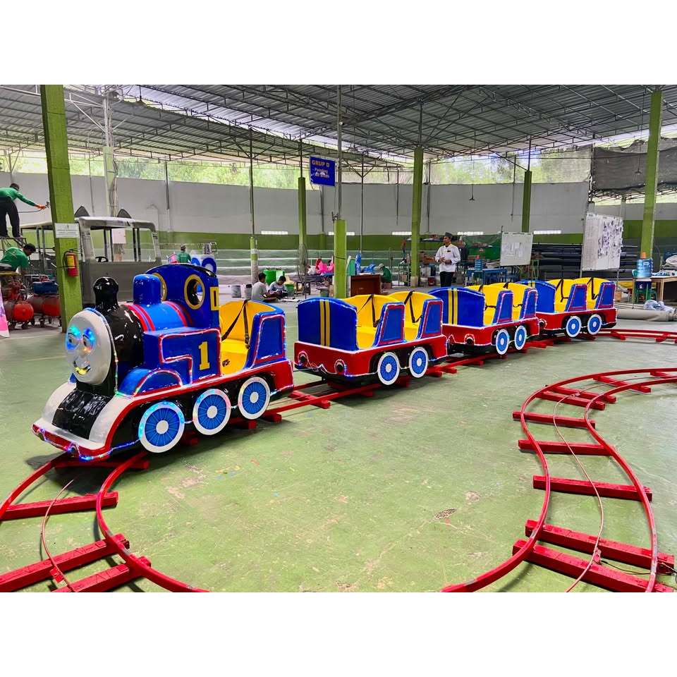 odong odong kereta lantai thomas kereta rel lantai wahana mainan pasar malam