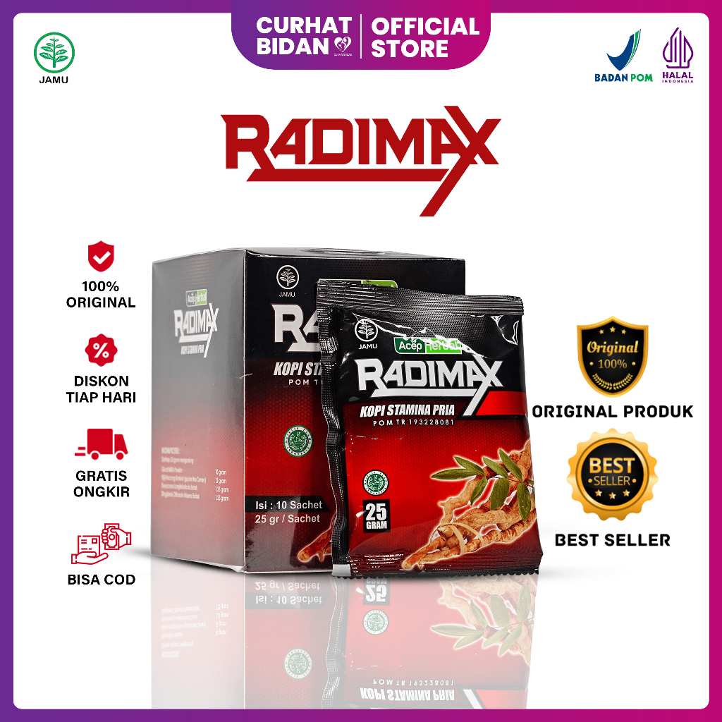 Curhat Bidan -  Kopi Penambah Stamina Berhubungan Pria Kuat Perkasa Tahan Lama Kopi Radimax Original