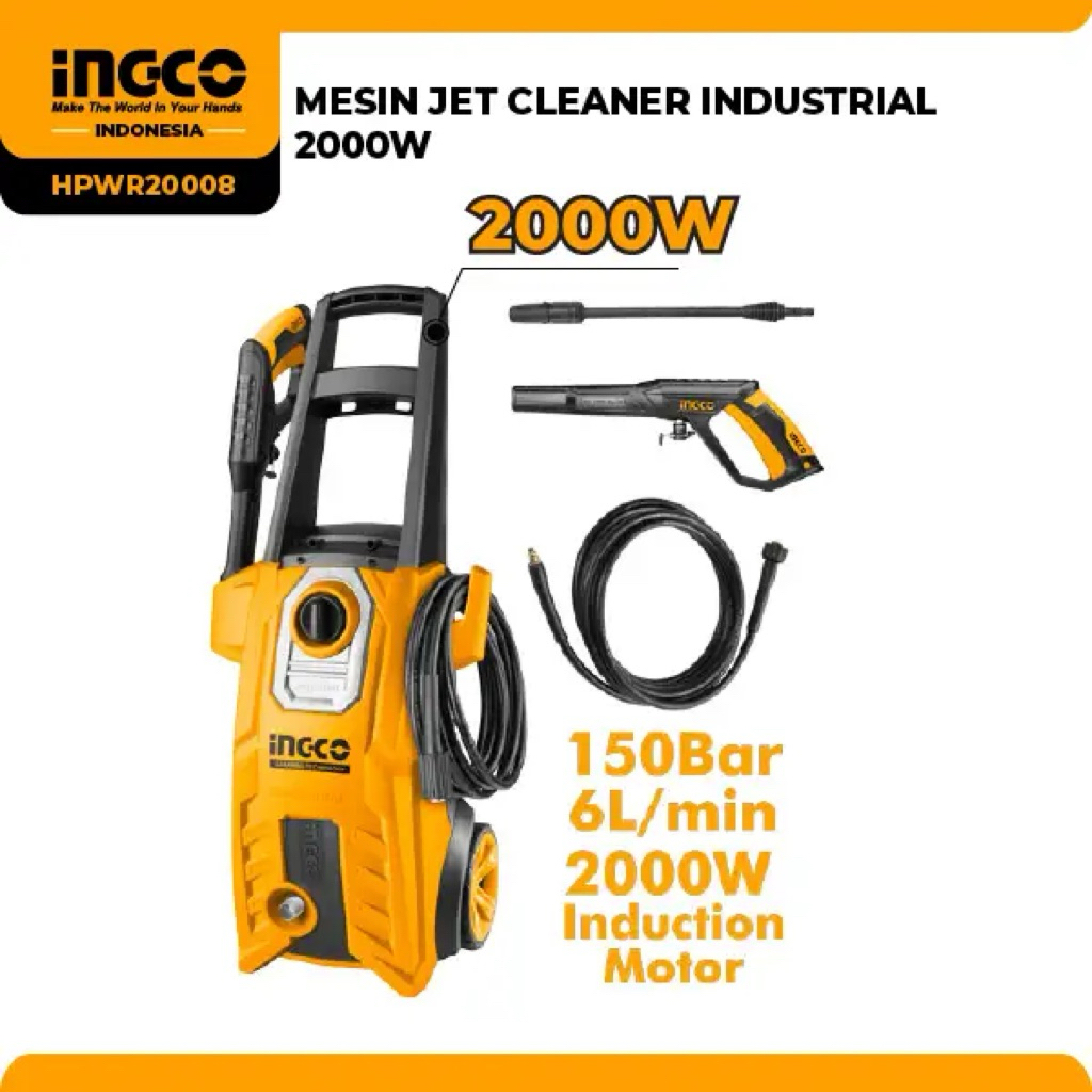 MESIN JET CLEANER INDUSTRIAL 2000W INGCO HPWR20008