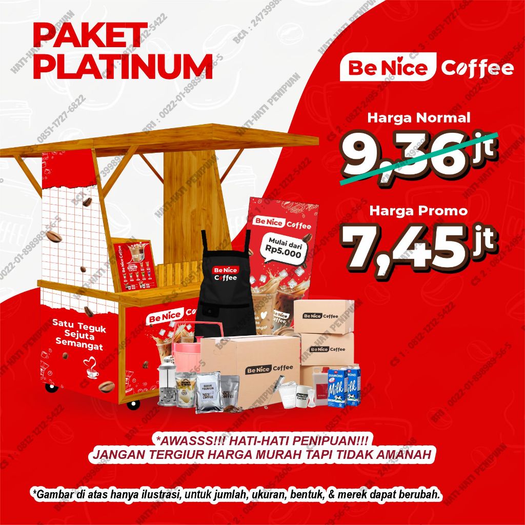 Usaha Minuman Kopi Siap Jualan - Paket Platinum