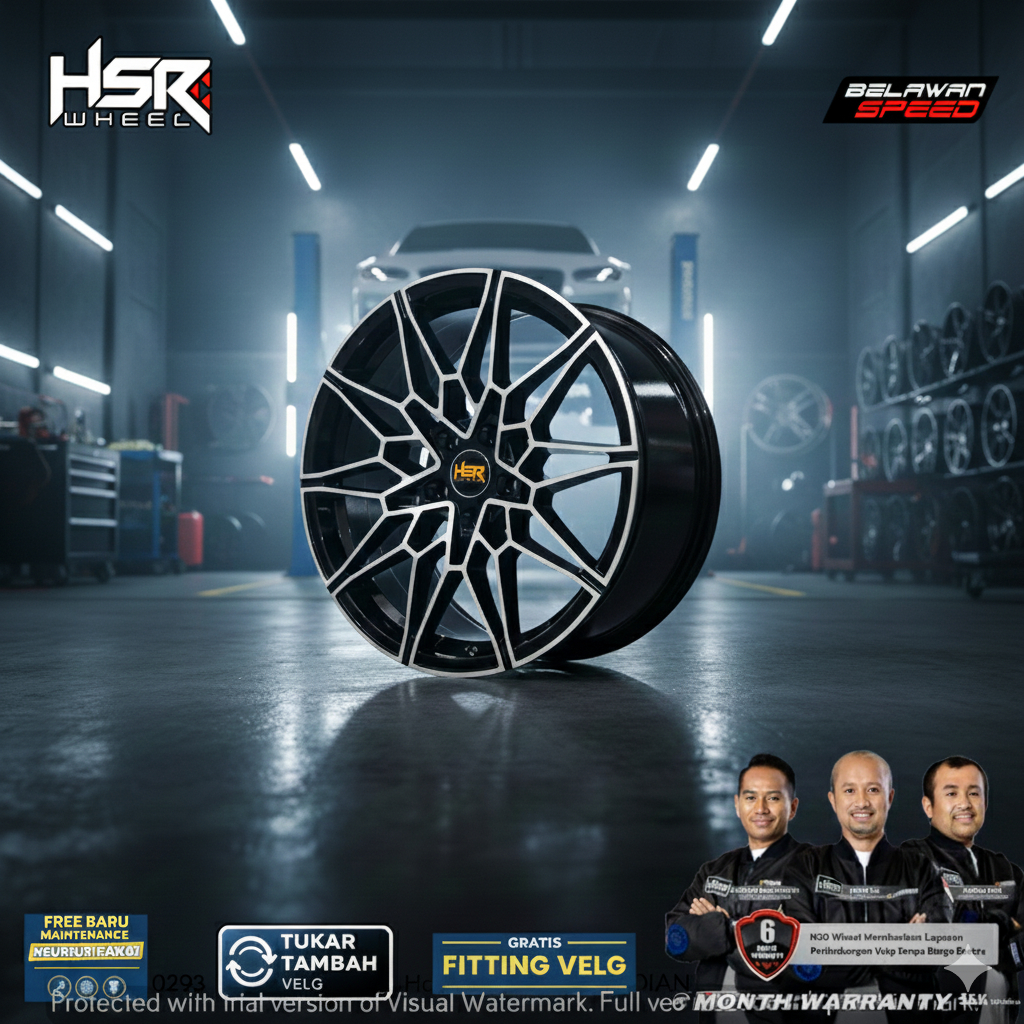 Velg Mobil Ring 18 HSR SUMIRE R18 untuk MERCY MERCEDEZ BENZ AUDI - Toko Velg Mobil