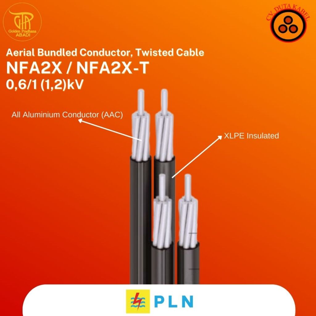 Kabel NFA2X-T 2x35 mm2+25 mm2 SUTRADO / MERINDO (Twisted Cable/Kabel Udara/Kabel PLN/Kabel SR/LVTC)