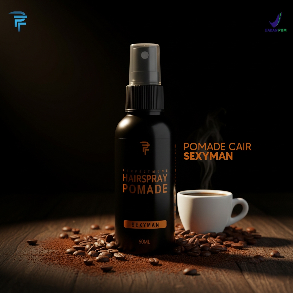POMADE CAIR TERLARISS / POMADE LIQUID /POMADE SPRAY WANGI GRATIS SISIR + STIKER POMADE GROSIR POMET 