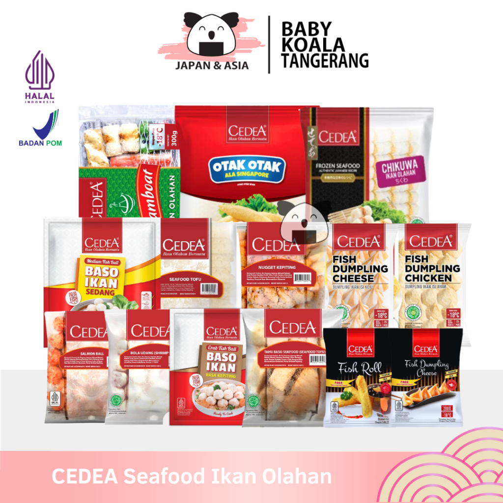 CEDEA Seafood Ikan Olahan Halal | Steambiat Shabu Shabu | Tahu Bakso Salmon Udang kepiting Nugget Ch
