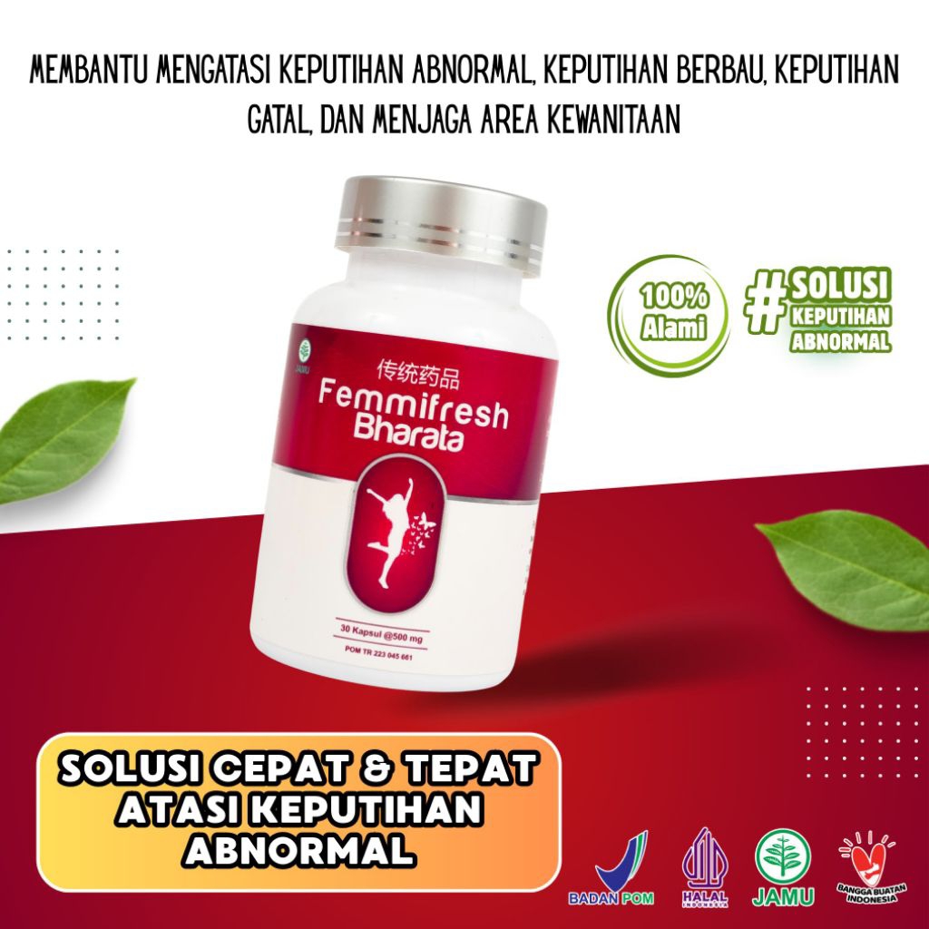 Obat Keputihan Alami - Obat Keputihan Gatal & Bau, Aman Untuk Ibu Hamil, Femmifresh Bharata Premium