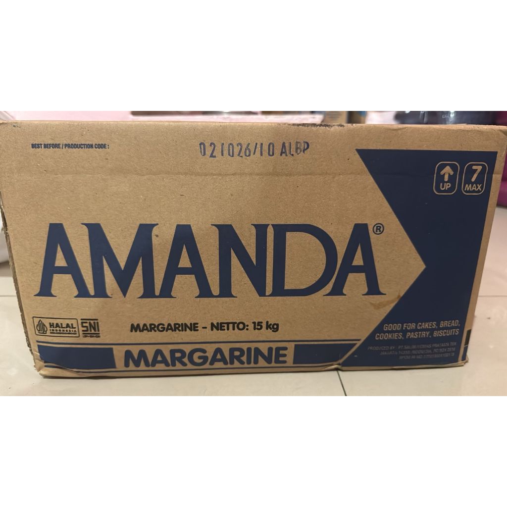 Margarine amanda 1 dus 15kg. margarine amanda 15kg