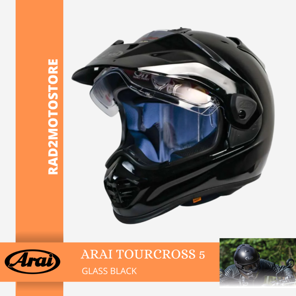 HELM ARAI TOUR CROSS 5 GLASS BLACK