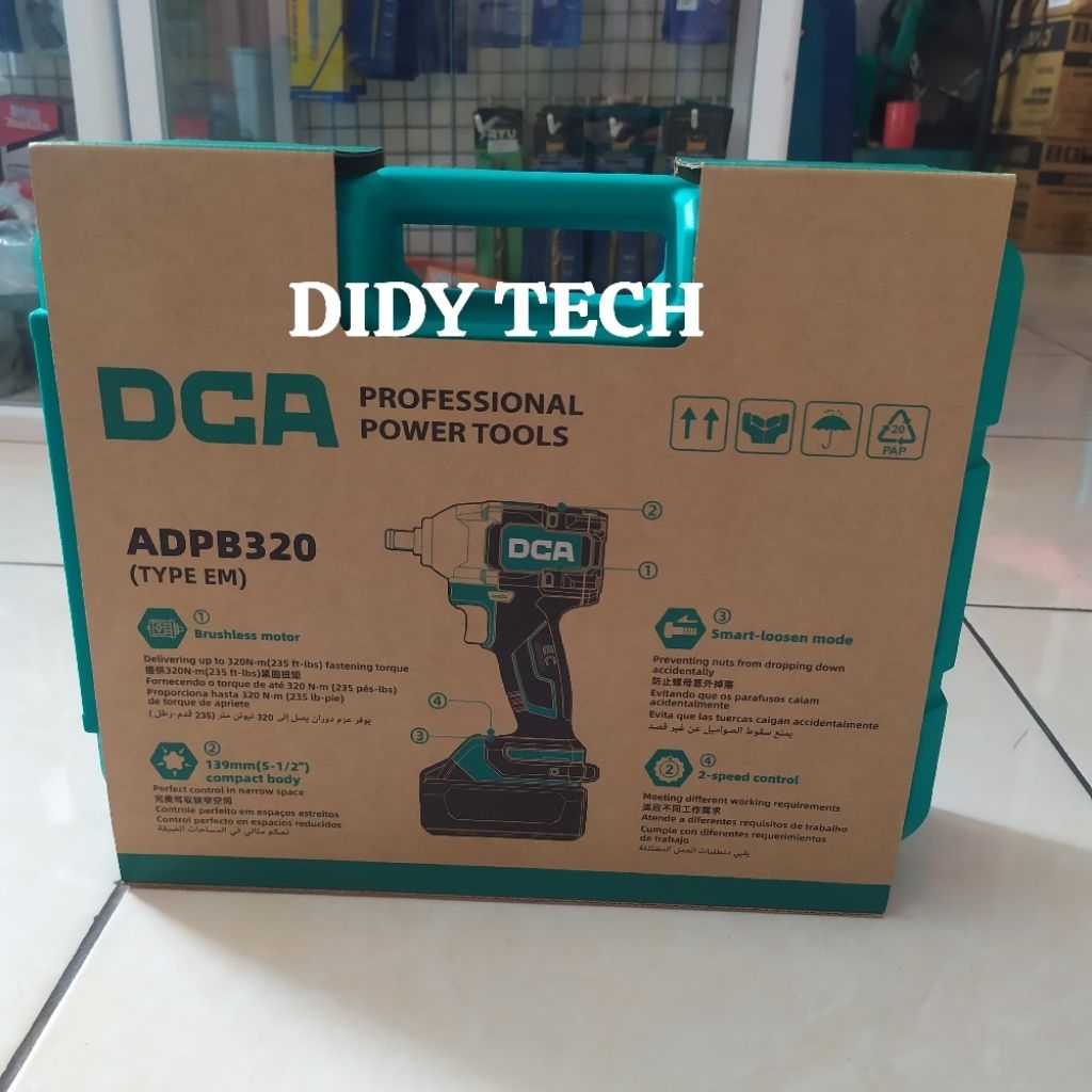 DCA ADPB320 (TYPE EM) Cordless Brushless Impact Wrench