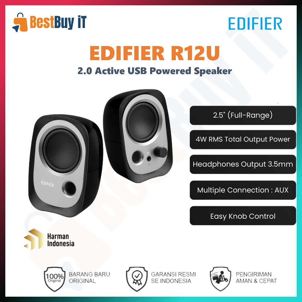 EDIFIER 2.0 Active USB Powered Speaker R12U