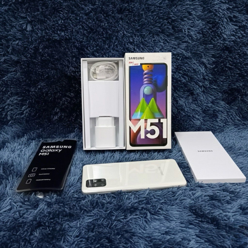 SAMSUNG GALAXY M51 ram 8/128GB Second Original Ex Garansi Resmi SEIN Murah Kualitas Terbaik / Hp And