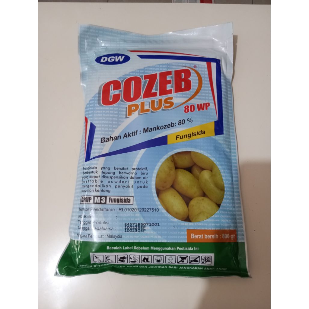 Cozeb Plus 80 WP 800 gr Fungisida Mancozeb Biru DGW
