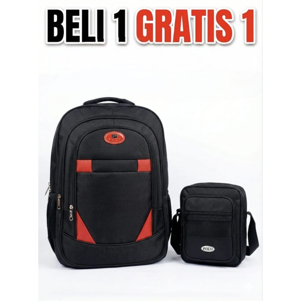 tas polo brand pria dewasa polo polet beli 1 gratis tas kecil