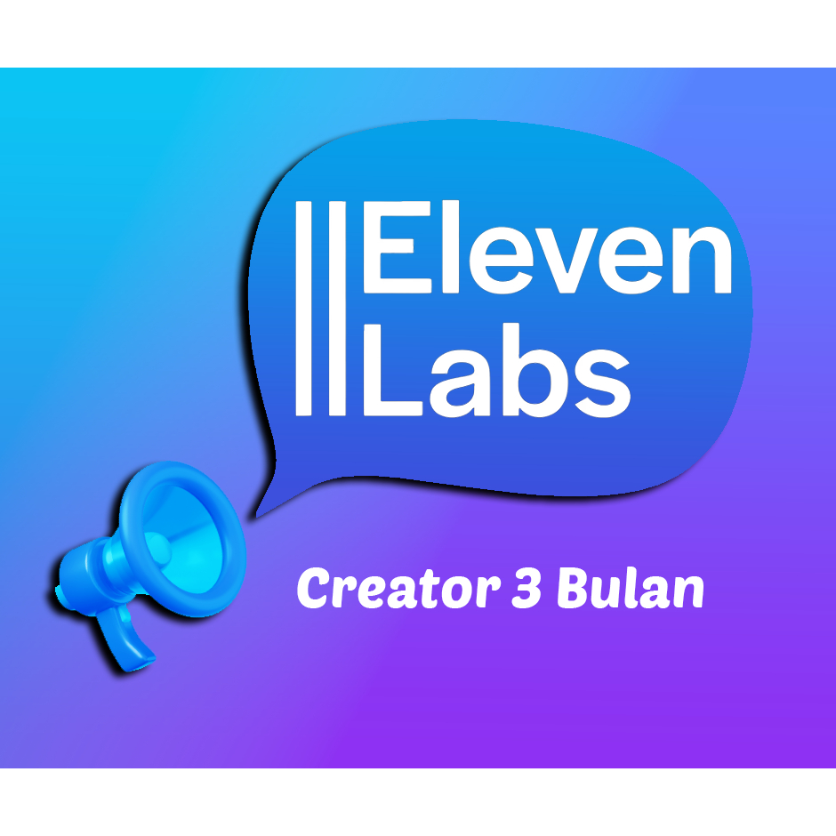 ELEVENLABS - AI Voice Generator, Voice Cloning, Text to Speech Private 3 Bulan