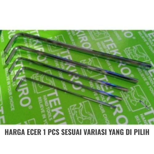 Tekiro Kunci L Panjang 3 4 5 6 / Hex Key Long Tekiro