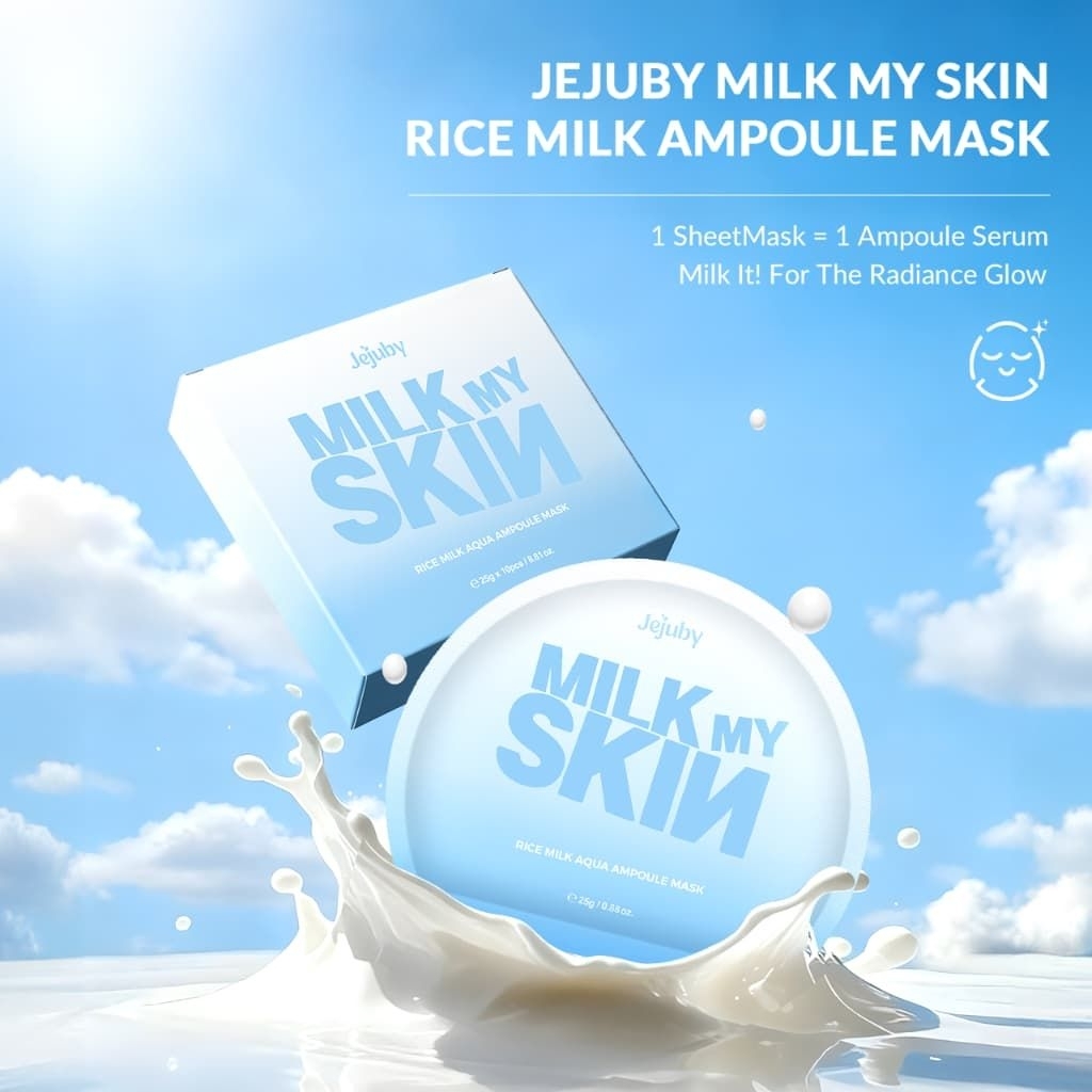 Jejuby Milk My Skin Rice Milk Ampoule Mask