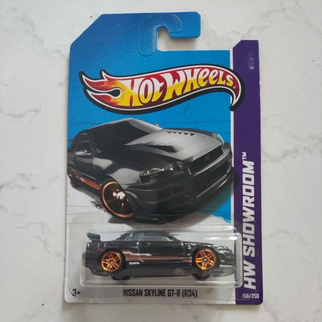 Hotwheels Hw Showroom Nissan Skyline GT-R (R34) Hitam