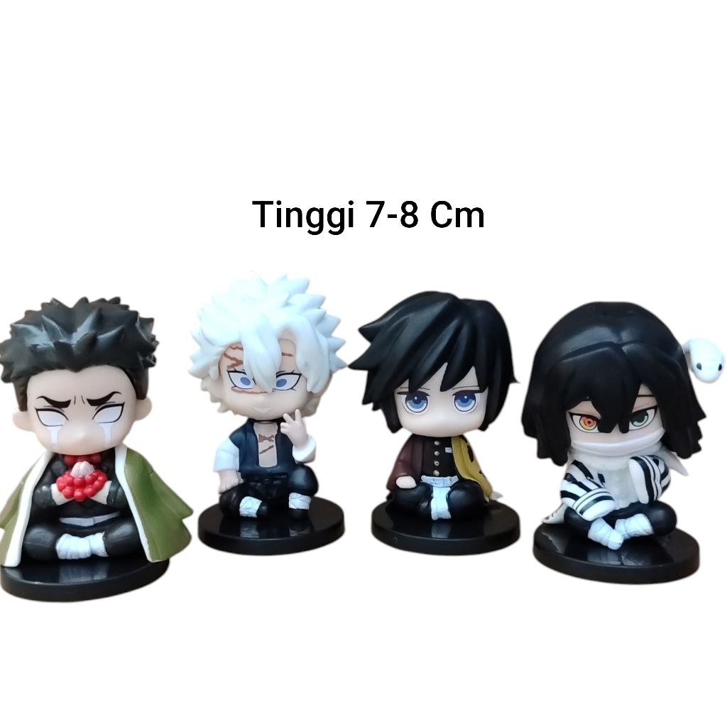 Figure Set Demon Slayer Hashira Sanemi Giyuu Tomioka Sitting Ghost