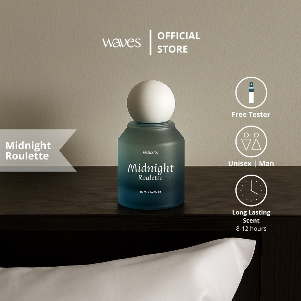 Midnight Roulette - Parfum Unisex Premium Fresh Spicy Warm 35ml | Tahan 8-12 Jam