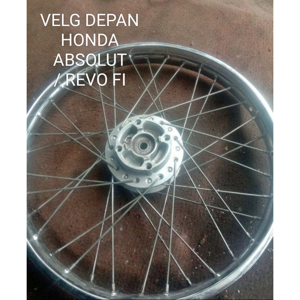 VELG VELEK DEPAN JARI JARI HONDA REVO ABSOLUT / REFO FIT / REVO FI