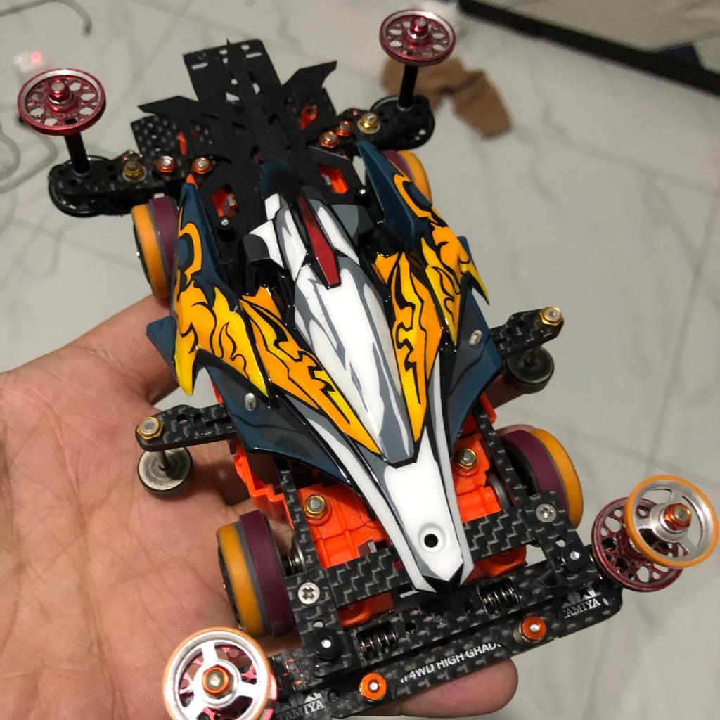 Tamiya STO 100 / STO100 RTR Sliding AT & Sliding Pivot dengan Hardshaft 72mm HG Merah Limau Roller C