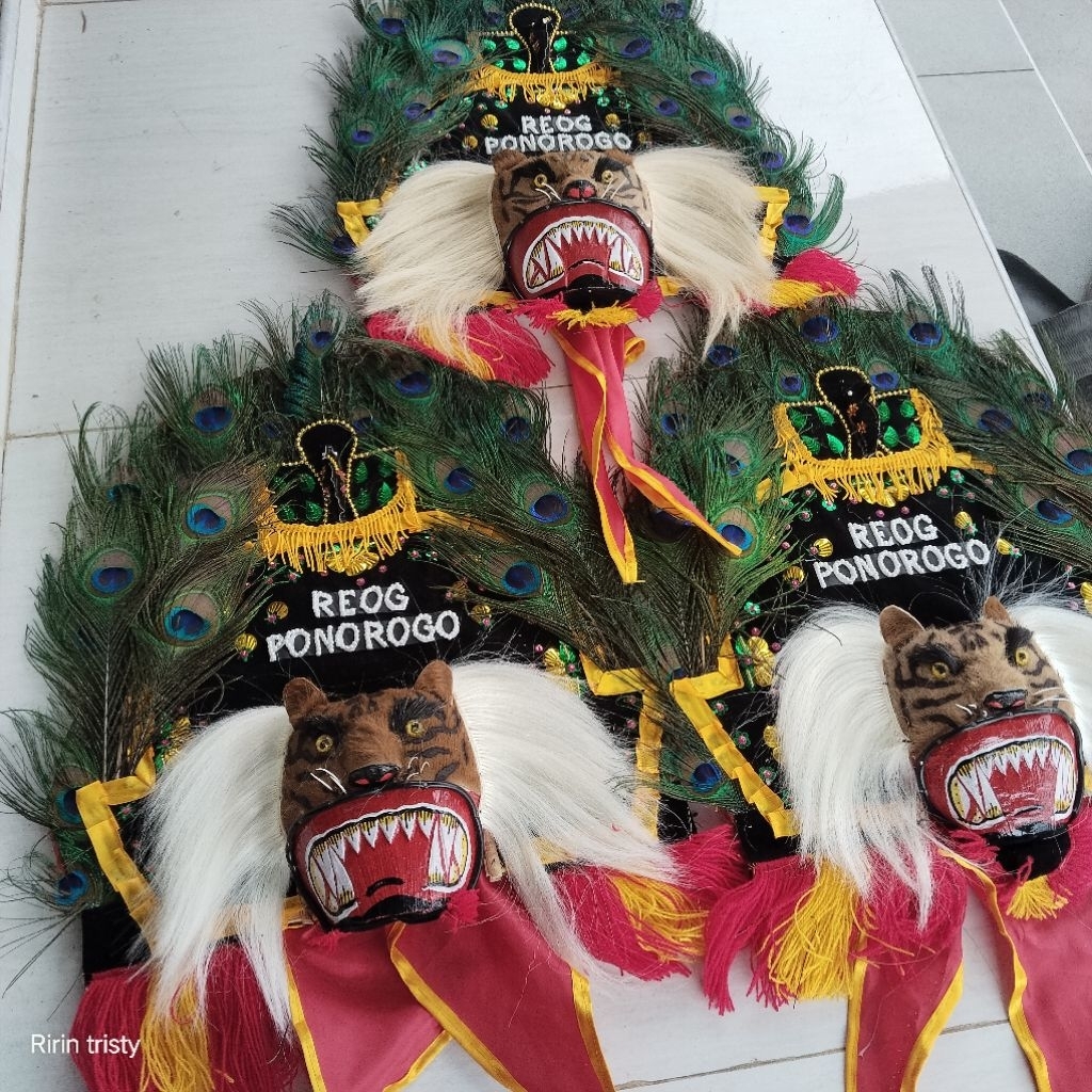 reog mini/dadak merak/reog anak uk 30cm