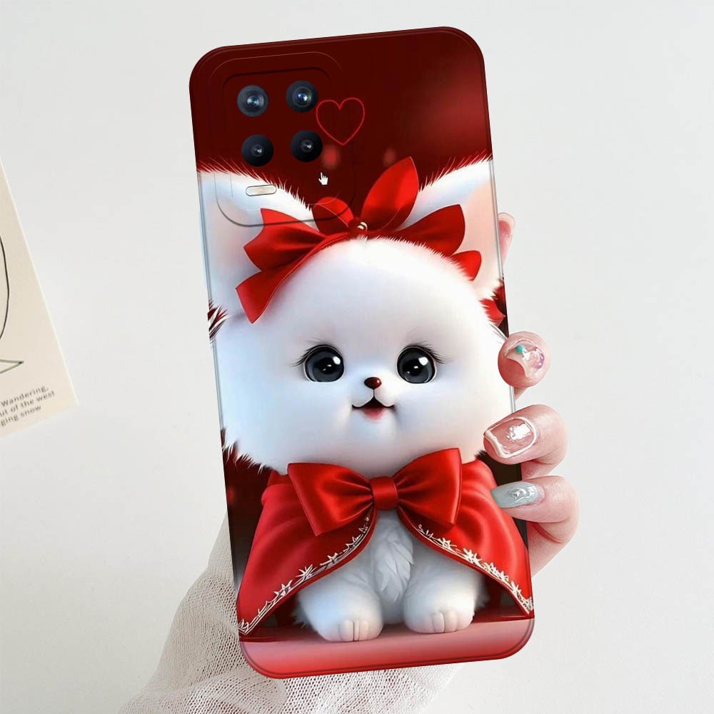 [BC01] Softcase Untuk Realme 8 / Realme 8 Pro / Realme 8i / Realme 8 5G - Motif Cute Kucing Puppy Te